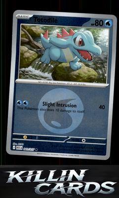 Reverse Holofoil Totodile (Energy Symbol Pattern) 041/217 Pokemon Common ME: Asc