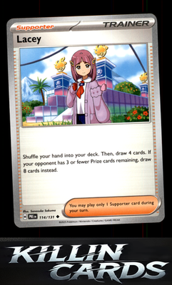 Lacey - 114/131 114/131 Pokemon Uncommon SV: Prismatic Evolutions Card NM