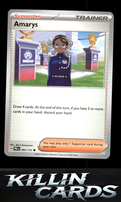 Amarys - 093/131 093/131 Pokemon Common SV: Prismatic Evolutions Card NM