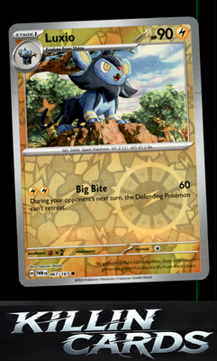 Reverse Holofoil Luxio 067/167 Pokemon Common SV06: Twilight Masquerade Card NM