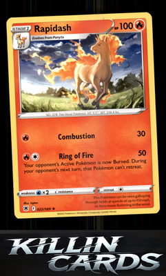 Rapidash 022/189 Pokemon Rare SWSH10: Astral Radiance Card NM