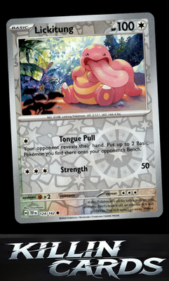 Reverse Holofoil Lickitung - 124/162 124/162 Pokemon Common SV05: Temporal Force