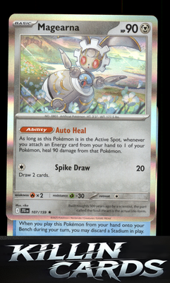 Magearna 107/159 Pokemon Rare SV09: Journey Together Card NM