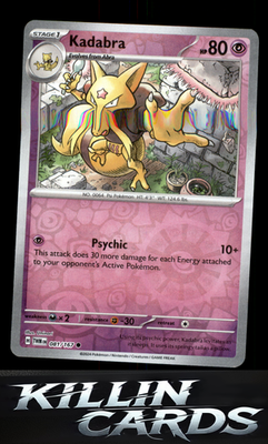 Reverse Holofoil Kadabra 081/167 Pokemon Common SV06: Twilight Masquerade Card N