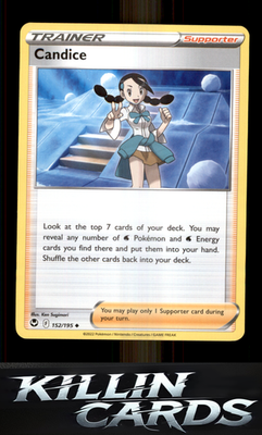 Candice 152/195 Pokemon Uncommon SWSH12: Silver Tempest Card NM