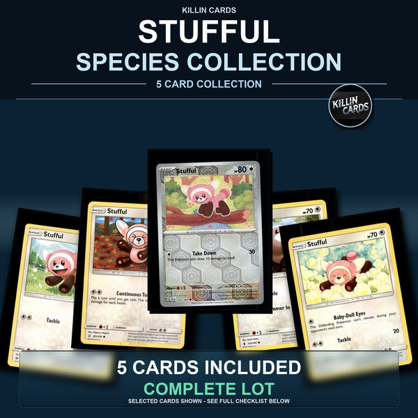 Pokemon TCG Stufful Species Collection 5 Different Cards