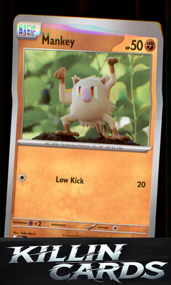 Mankey 056/165 Pokemon Common SV: Scarlet & Violet 151 Card NM