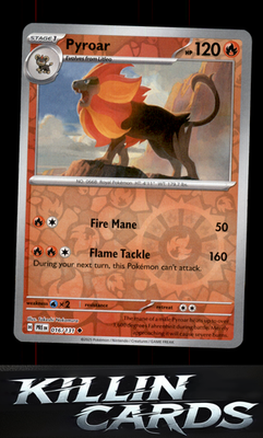 Reverse Holofoil Pyroar 016/131 Pokemon Uncommon SV: Prismatic Evolutions Card N