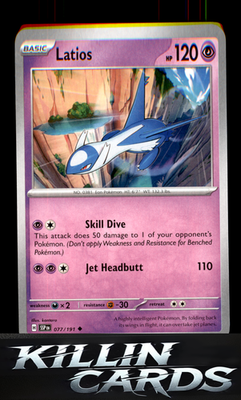 Latios - 077/191 077/191 Pokemon Uncommon SV08: Surging Sparks Card NM