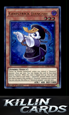 1st Edition Ghostrick Jiangshi GFP2-EN066 YuGiOh Ultra Rare Ghosts From the Past