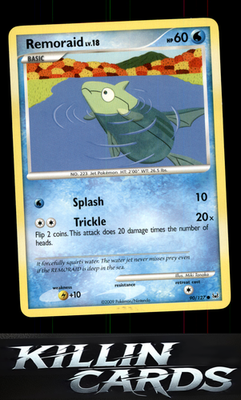 Remoraid 90/127 Pokemon Common Platinum Card LP