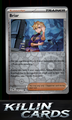 Reverse Holofoil Briar 100/131 Pokemon Uncommon SV: Prismatic Evolutions Card NM