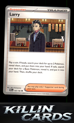 Larry 165/182 Pokemon Common SV04: Paradox Rift Card NM