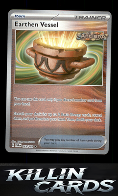 Reverse Holofoil Earthen Vessel 163/182 Pokemon Uncommon SV04: Paradox Rift Card