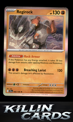 Regirock 082/159 Pokemon Rare SV09: Journey Together Card NM