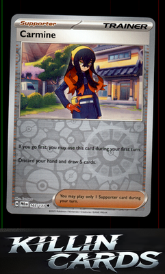 Reverse Holofoil Carmine 103/131 Pokemon Uncommon SV: Prismatic Evolutions Card
