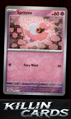 Reverse Holofoil Spritzee 038/131 Pokemon Common SV: Prismatic Evolutions Card N
