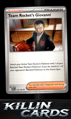 Team Rocket's Giovanni 174/182 Pokemon Uncommon SV10: Destined Rivals Card NM
