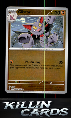 Reverse Holofoil Gliscor 050/094 Pokemon Uncommon ME02: Phantasmal Flames Card N