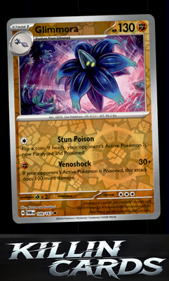 Reverse Holofoil Glimmora 109/167 Pokemon Uncommon SV06: Twilight Masquerade Car