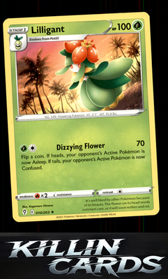 Lilligant 010/203 Pokemon Rare SWSH07: Evolving Skies Card NM