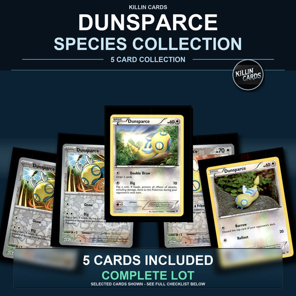 Pokemon TCG Dunsparce Species Collection 5 Different Cards