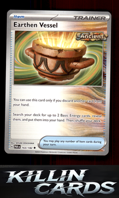 Earthen Vessel 163/182 Pokemon Uncommon SV04: Paradox Rift Card NM