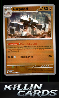 Reverse Holofoil Garganacl - 084/132 084/132 Pokemon Uncommon ME01: Mega Evoluti