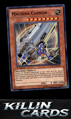1st Edition Machina Cannon PRC1-EN011 YuGiOh Super Rare 2012 Premium Collection