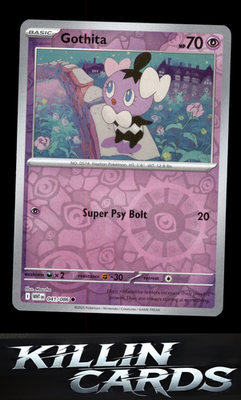 Reverse Holofoil Gothita 041/086 Pokemon Common SV: White Flare Card NM