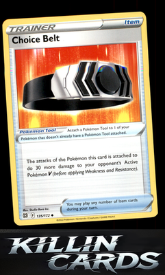 Choice Belt 135/172 Pokemon Uncommon SWSH09: Brilliant Stars Card NM