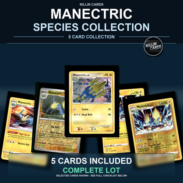 Pokemon TCG Manectric Species Collection 5 Different Cards