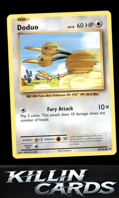 Doduo 69/108 Pokemon Common XY - Evolutions Card NM