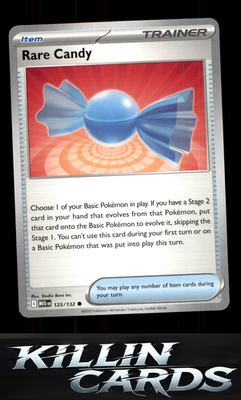 Rare Candy - 125/132 125/132 Pokemon Common ME01: Mega Evolution Card NM