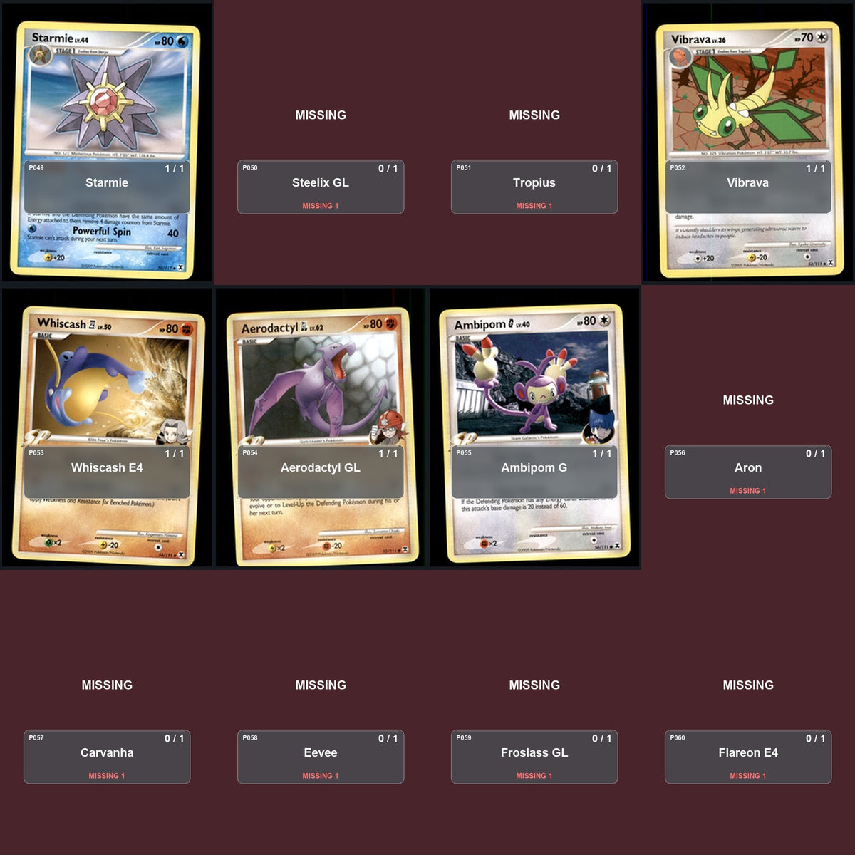 Pokemon TCG Rising Rivals C/UC/R Standard Set 12 Cards