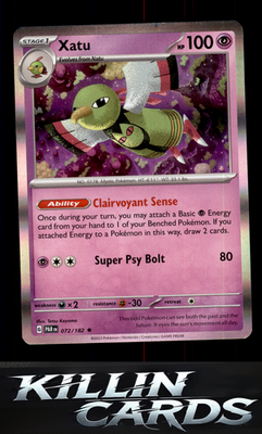 Xatu 072/182 Pokemon Rare SV04: Paradox Rift Card NM