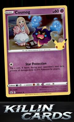 Cosmog 013/025 Pokemon Holo Rare Celebrations Card NM