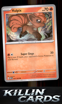 Vulpix 037/165 Pokemon Common SV: Scarlet & Violet 151 Card NM
