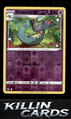 Reverse Holofoil Drakloak 088/195 Pokemon Uncommon SWSH12: Silver Tempest Card N