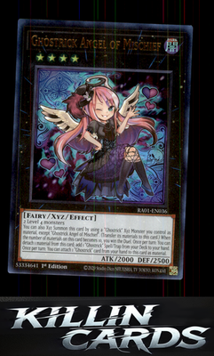 1st Edition Ghostrick Angel of Mischief RA01-EN036 YuGiOh Super Rare 25th Annive