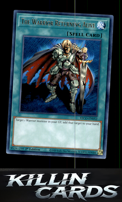 1st Edition The Warrior Returning Alive KICO-EN052 YuGiOh Rare King's Court Card