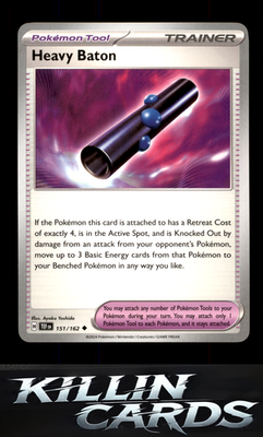Heavy Baton 151/162 Pokemon Uncommon SV05: Temporal Forces Card NM