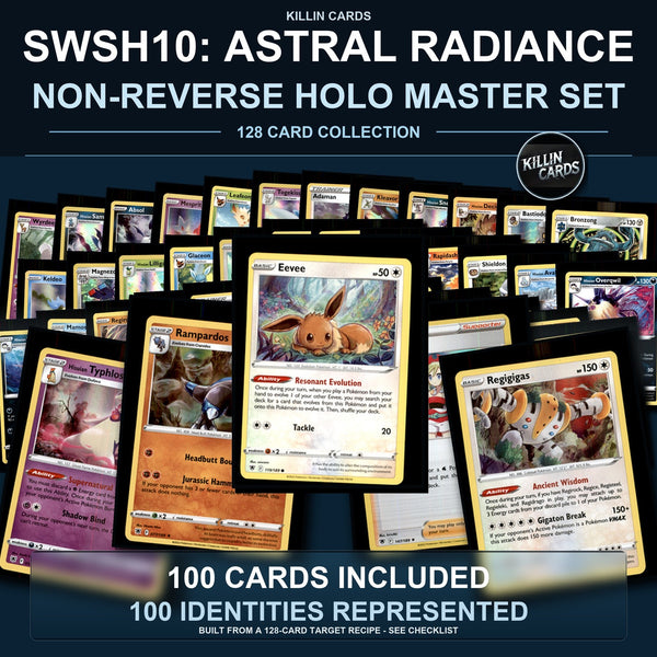 Pokemon TCG SWSH10: Astral Radiance C/UC/R Standard Set 100 Cards