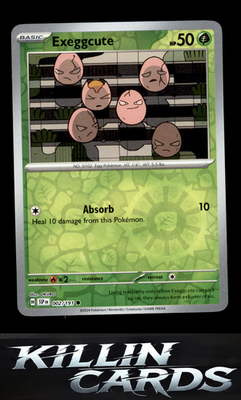 Reverse Holofoil Exeggcute - 002/191 002/191 Pokemon Common SV08: Surging Sparks