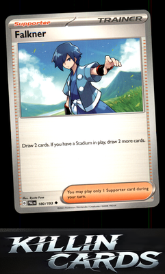 Falkner - 180/193 180/193 Pokemon Uncommon SV02: Paldea Evolved Card NM