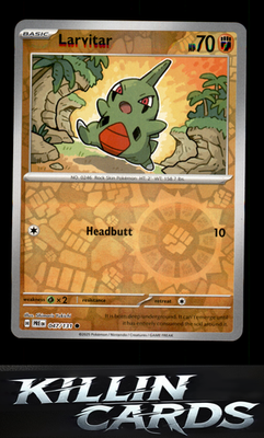 Reverse Holofoil Larvitar 047/131 Pokemon Common SV: Prismatic Evolutions Card N