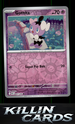 Reverse Holofoil Gothita 041/086 Pokemon Common SV: White Flare Card NM
