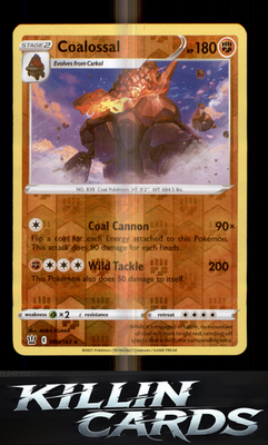 Reverse Holofoil Coalossal 080/163 Pokemon Holo Rare SWSH05: Battle Styles Card