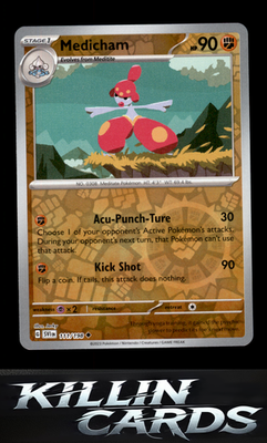Reverse Holofoil Medicham - 111/198 111/198 Pokemon Uncommon SV01: Scarlet & Vio
