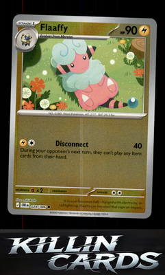 Reverse Holofoil Flaaffy 028/086 Pokemon Common ME04: Chaos Rising Card NM